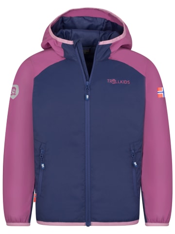 Trollkids Funktionsjacke "Halsafjord" in Dunkelblau/ Lila