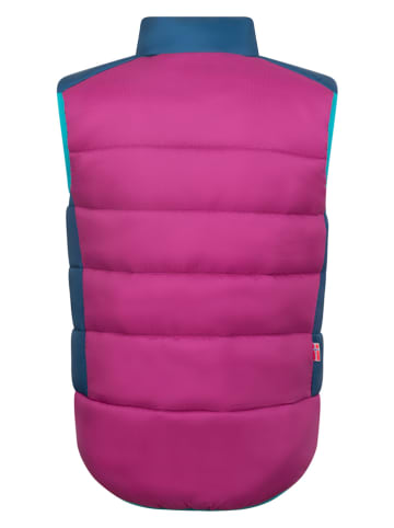Trollkids Functionele bodywarmer "Hardanger" roze/blauw