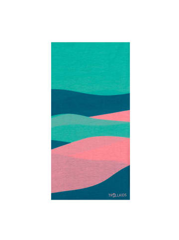 Trollkids Szal-koło w kolorze niebiesko-jasnoróżowym