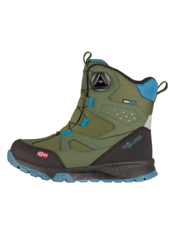 Trollkids Botki zimowe "Kirkenes" w kolorze khaki