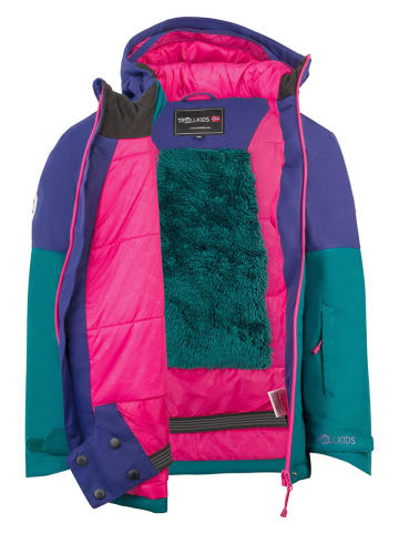 Trollkids Ski-/snowboardjas "Eikedalen" paars/petrol