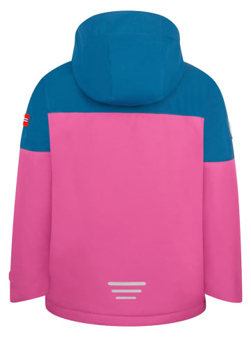 Trollkids Ski-/ Snowboardjacke "Eikedalen" in Türkis/ Pink