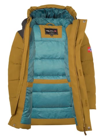 Trollkids Parka "Torsvag" w kolorze jasnobrązowym