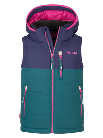 Trollkids Functionele bodywarmer "Narvik XT" petrol/paars