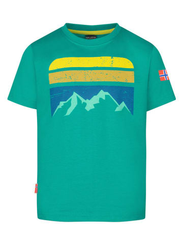 Trollkids Shirt "Falketind T" in Türkis