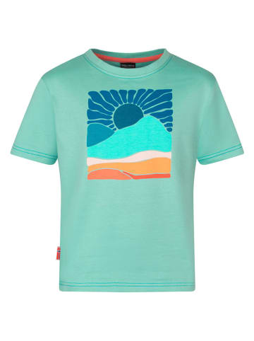 Trollkids Shirt "Falketind T" in Türkis