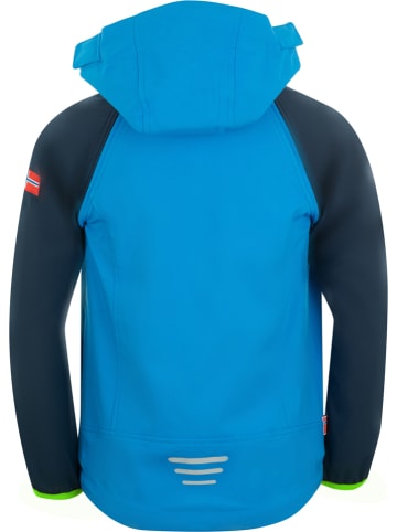 Trollkids Kurtka softshellowa Zipp-Off "Rondane XT" w kolorze błękitno-granatowym
