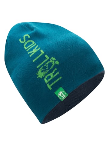 Trollkids Dwustronna czapka beanie "Troll" w kolorze niebiesko-granatowym