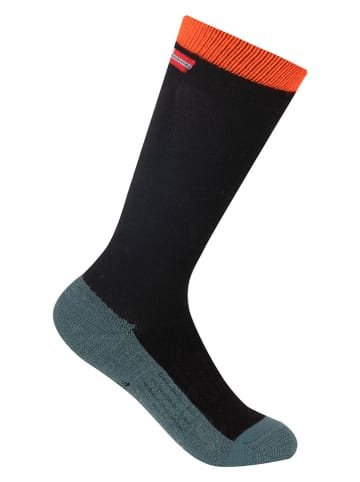 Trollkids 2er-Set: Ski-/ Snowboardsocken "Kids Ski" in Schwarz
