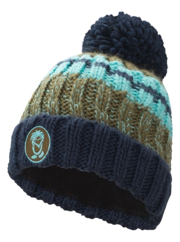 Trollkids Czapka "Troll" w kolorze granatowo-oliwkowym