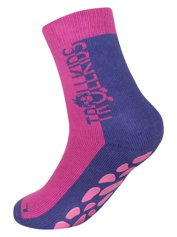 Trollkids Skarpety antypoślizgowe "Kids" w kolorze różowym
