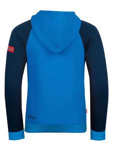 Trollkids Hoodie "Stavanger" blauw/donkerblauw