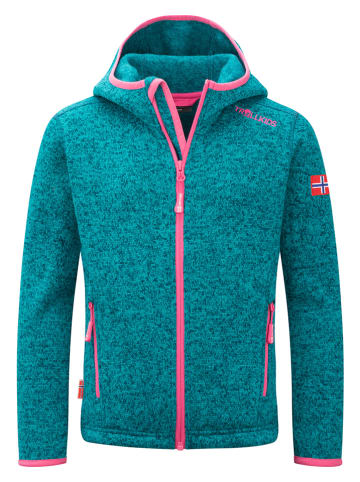 Trollkids Fleece vest "Jondalen" turquoise