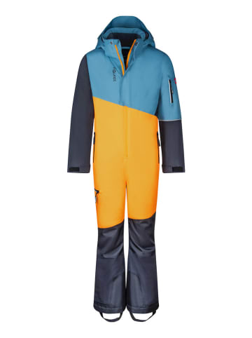 Trollkids Schneeanzug "Hallingdal" in Gelb/ Hellblau/ Dunkelblau