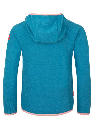 Trollkids Fleecejacke "Sandefjord" in Blau/ Rosa