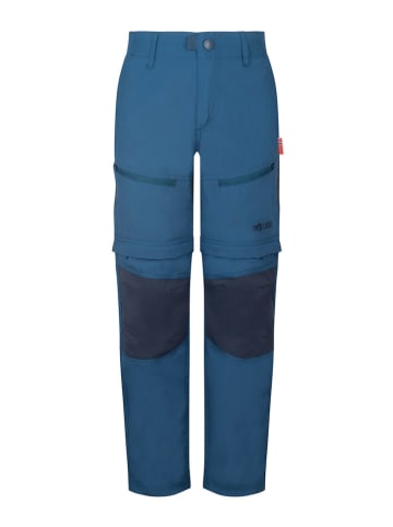 Trollkids Spodnie trekkingowe Zipp-Off "Nordfjord" - Regular fit - w kolorze niebieskim