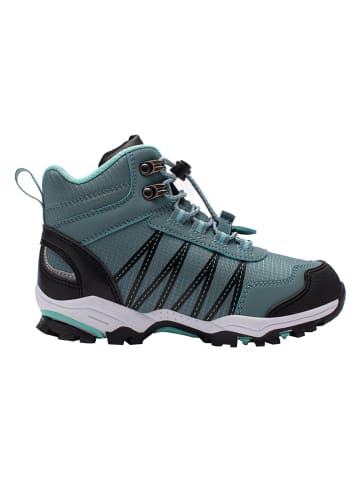 Trollkids Wanderboots "Trolltunga Hiker Mid" in Türkis/ Grau