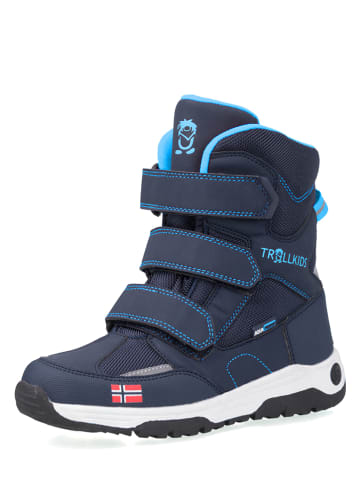 Trollkids Winterboots "Lofoten" donkerblauw/lichtblauw