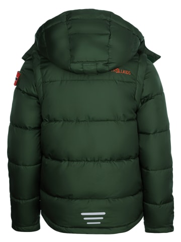 Trollkids Zip-Off-Winterjacke "Holmdalen XT" in Grün