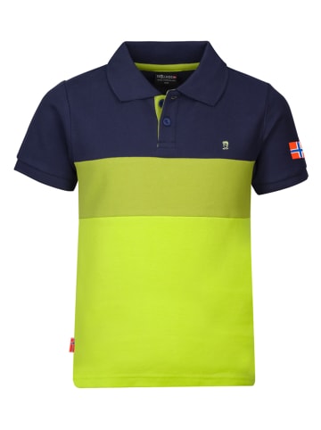 Trollkids Functioneel shirt "Eikefjord" donkerblauw/groen