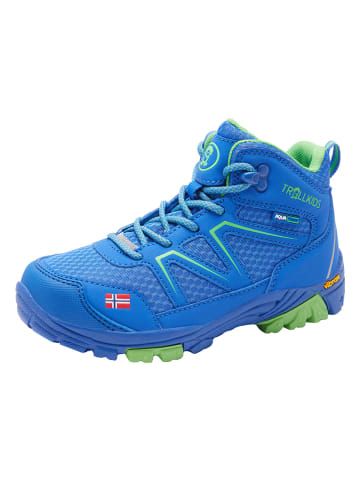 Trollkids Trekkingboots "Skarvan Hiker Mid" blauw