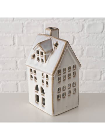 Boltze LED-Dekoaufsteller "Hildur" in Creme/ Beige - (B)9 x (H)16 x (T)8 cm