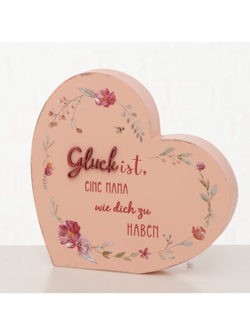 Boltze 3er-Set: Dekoaufsteller "Elsie" in Rosa/ Pink/ Weiß - (B)16 x (H)17 cm