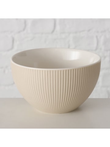 Boltze Müslischale "Ranura" in Beige - Ø 12,5 cm