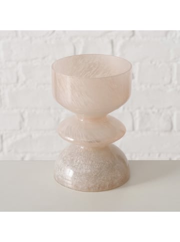 Boltze Kerzenleuchter "Peolina" in Rosa - (H)15 cm