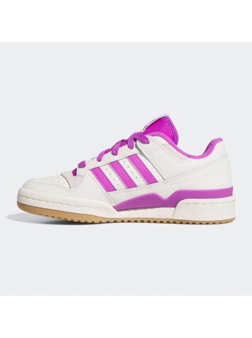 adidas Leder-Sneakers "Forum Low CL" in Lila/ Weiß