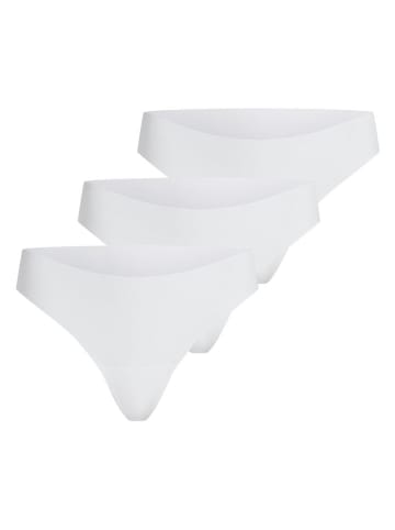 Hunkemöller Stringi (3 pary) w kolorze białym