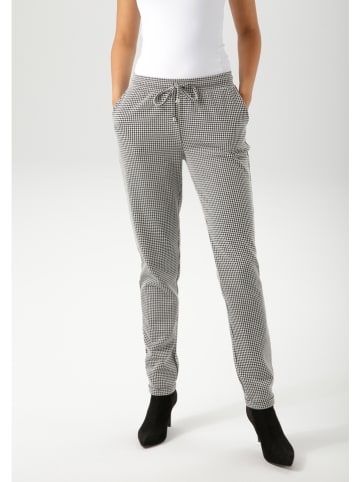 Aniston Broek zwart/wit