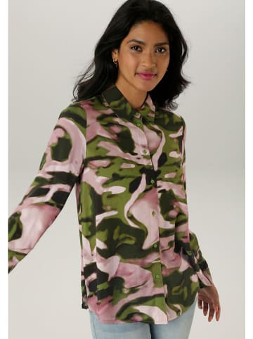 Aniston Blouse groen/oudroze