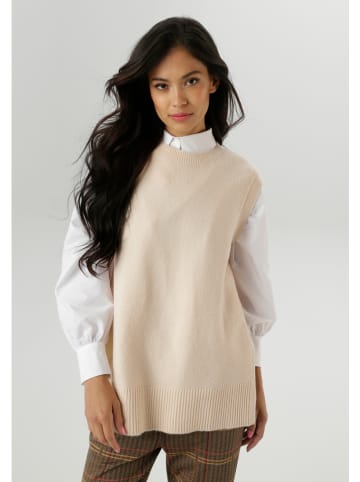 Aniston Bezrękawnik w kolorze beżowym