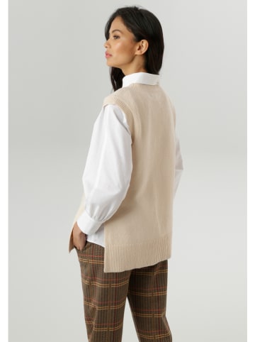 Aniston Bezrękawnik w kolorze beżowym