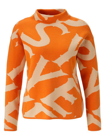 Aniston Pullover in Orange/ Beige