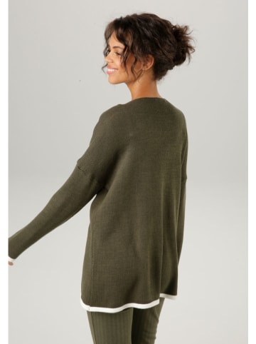 Aniston Sweter w kolorze khaki