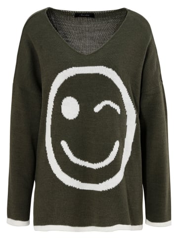 Aniston Sweter w kolorze khaki