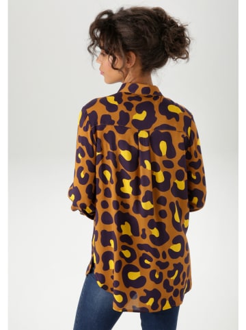 Aniston Bluse in Camel/ Gelb
