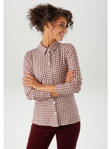 Aniston Bluse in Beige/ Orange