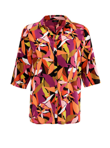 Aniston Longbluse in Pink/ Orange/ Schwarz