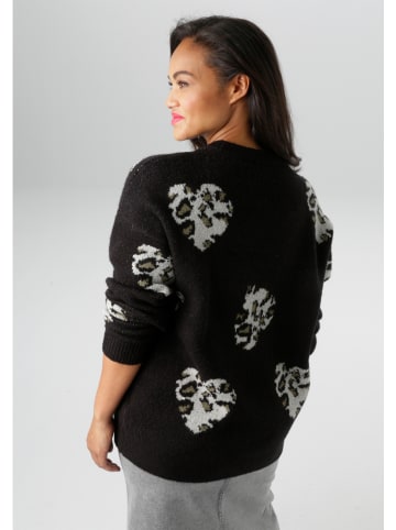 Aniston Pullover in Schwarz