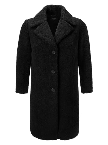 Aniston Płaszcz pluszowy w kolorze czarnym