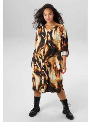 Aniston Sukienka w kolorze czarno-jasnobrązowym