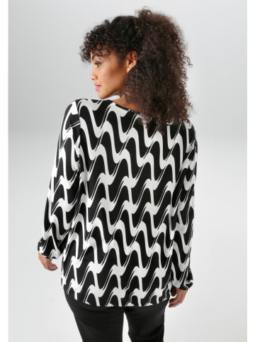 Aniston Bluzka w kolorze czarno-białym