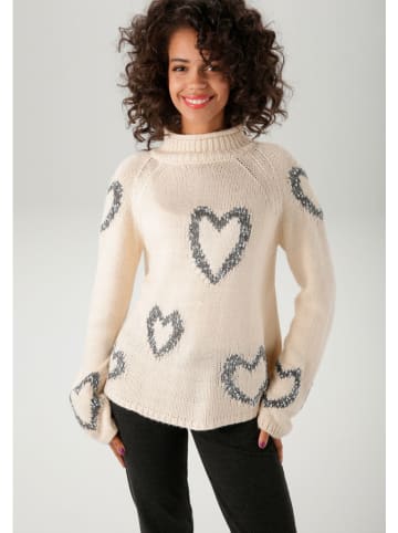 Aniston Pullover in Beige