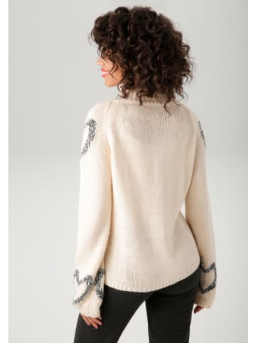 Aniston Pullover in Beige