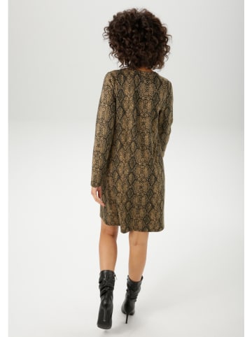 Aniston Jurk lichtbruin/zwart