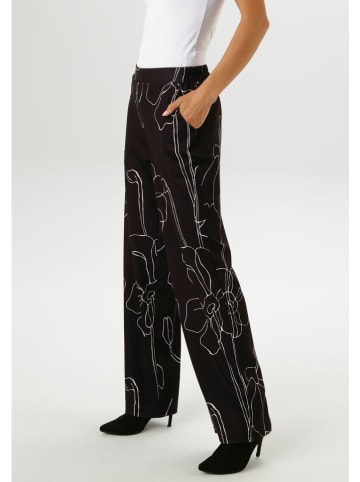 Aniston Spodnie w kolorze czarno-białym