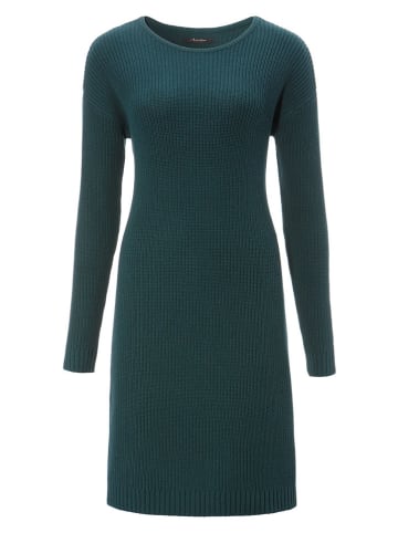 Aniston Gebreide jurk petrol